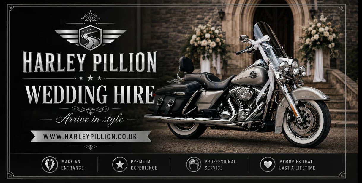 Harley Pillion Wedding Hire